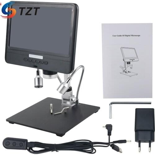 TZT Andonstar AD208 2MP USB Digital Microscope 5X-260X With 8.5" LCD 1080P For Repair PCB Soldering SMD