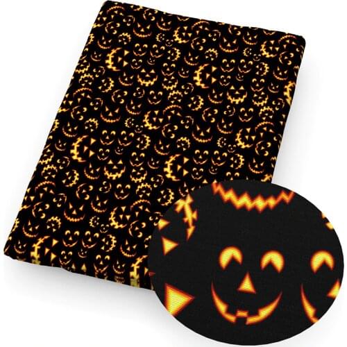 David accessories 50*145cm Pumpkin Printed Polyester Cotton Fabric Patchwork for Tissue Baby Sewing Clothes Fabric,c11374