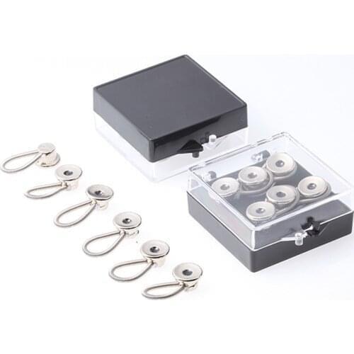 6 Pcs Collar Pant Extender Buttons Jeans Waist Extension Elastic Extended for Shirt Trousers New