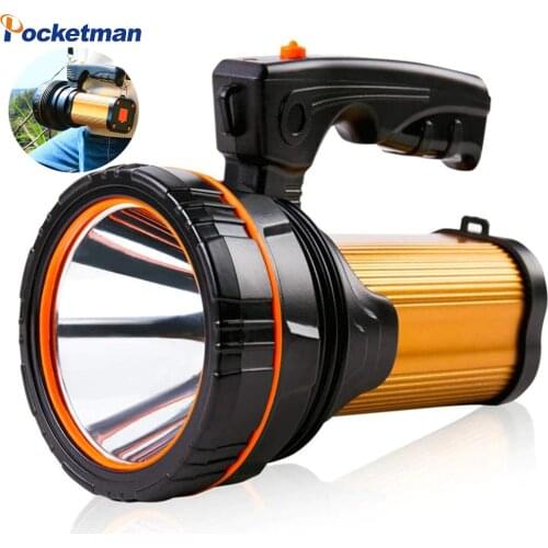 70000LM 160W Flashlight 800m Long Range Power Camping LED Torch Waterproof Searchlight Long Use USB Rechargeable With Sidelight