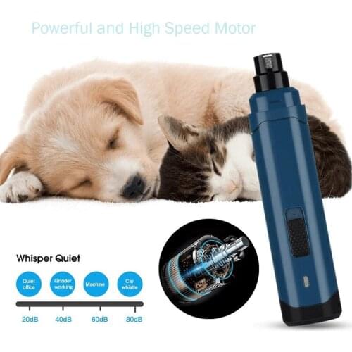 UItra Pet Nail Grinder Dog Electric Nail Clippers Two-Speed Cat Nail Scissors _WK