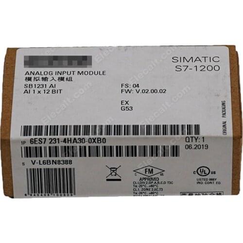 Originla New PLC S7-1200 6ES7231-4HA30-0XB0 SB 1231 Analog input 6ES7 231-4HA30-0XB0 1 AI, +/-10 V DC