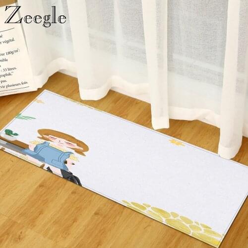Zeegle Carpet Anti-slip Living Room Rug Kitchen Floor Rug Absorbent Bathroom Doormat Shower Mat Bedside Carpet Mat Kids Room rug
