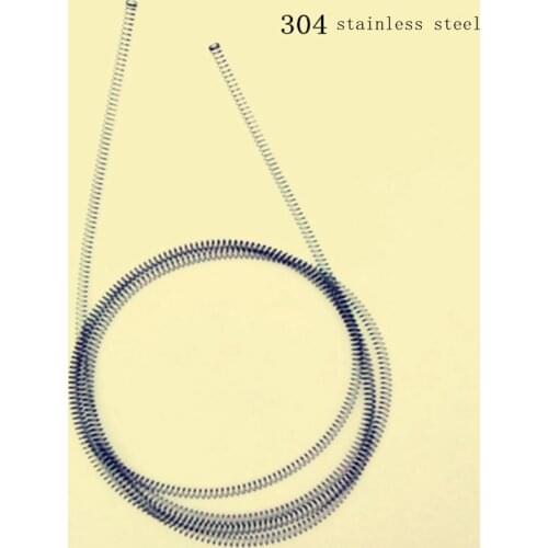 1pcs 304 stainless steel extension spring wire thickness 0.2mm length 1000mm spring