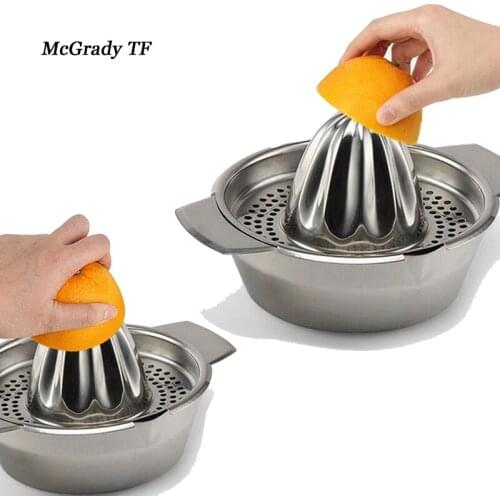 Stainless Steel Hand Manual Extruder Squeezer Fruit Vegetable Orange Lemon Juice Press Squeezer Citrus Juicer Tools Convenient