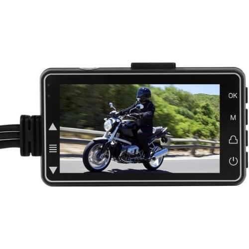 SE300 3 inch Screen HD 1080p Motorcycle DVR Dash Cam Front+Rear View Camera No Gaps Seconds Continuous Recording Function