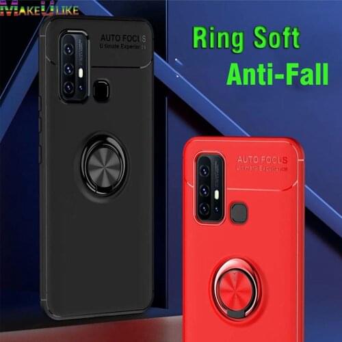 Ring Silicone Case For Y50 Y30 Y12 Y17 Y15 Y19 Y11 2019 V17 Pro V19 X30 X50 Pro S5 S6 Case Soft Back Cover Anti-fall Phone Case