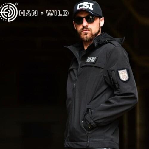 Softshell Waterproof Tactical Men Jacket Outdoor Hiking Camping Sharkskin Windbreaker Hunting Clothes Thermal Thick Hooded Coat