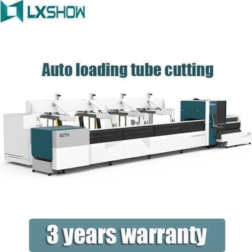 Fast speed pipe laser cutter auto loading fiber laser cutting machine