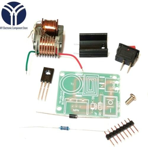 15KV High Frequency DC High Voltage Arc Ignition Generator Inverter Boost Step Up 18650 DIY Kit U Core Transformer Suite 3.7V