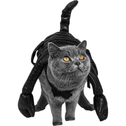 Funny Pet Dog Clothes Halloween Cosplay Costume Scorpion Design Party Halloween Costume For Small Medium Dog Cat Pet supplies