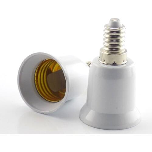 1PCS E14 to E27 Lamp Holder Converter 220V Fireproof Socket Base Converters Light Bulb Adapter Conversion Lighting Accessories