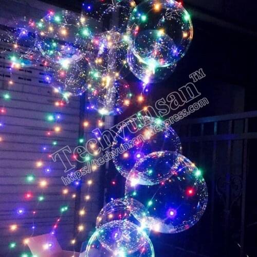 50piece/lot free shipping Halloween wave ball Led balloon with lights Stage decoration props DIY creativity Noctilucent balloon