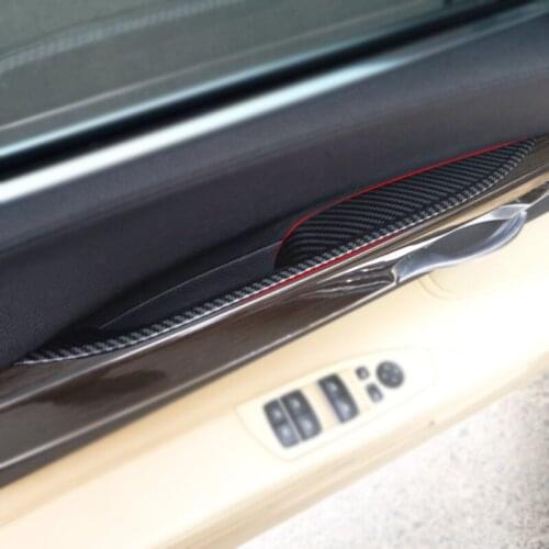 ABS Plating Carbon Style Car Door Handle Pull Cover Trim For BMW 7 Series F02 2009 - 2012 2013 2014 2015 730 740 745 750 760