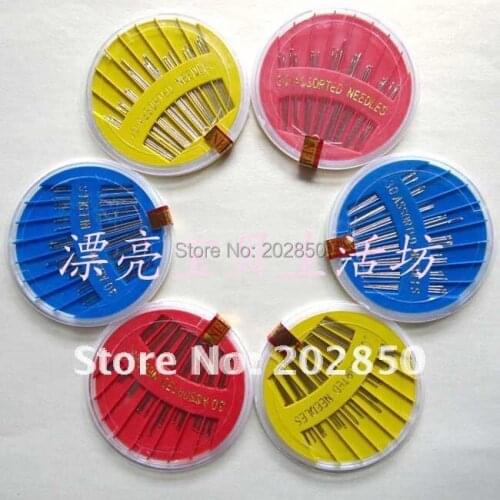 Free shipping DIY hand sewing needles,stainless steel needles,24pcs different size come to one pack,very helpful for daily life