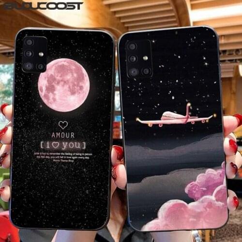 Hrmes Airplane fashion space moon Phone Case For Samsung Galaxy A7 A8 A6 Plus A9 2018 A50 A70 A20 A30 A40