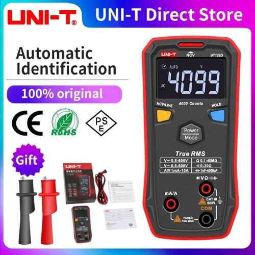 UNI-T UT123 high-definition color screen automatic range digital multimeter data retention AC and DC voltmeter