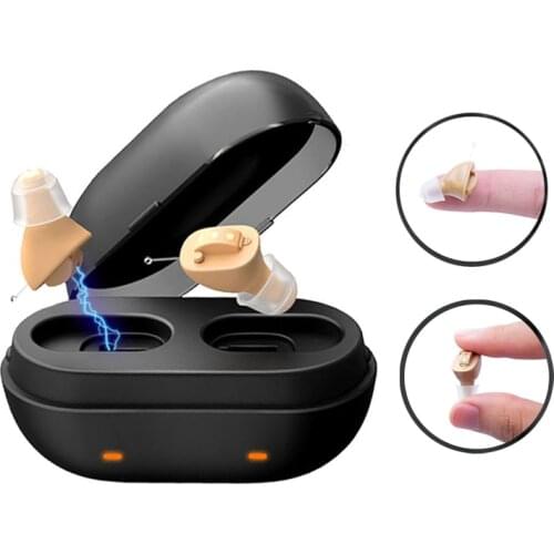 2021 Intelligent 7 channels Rechargeable Hearing Aids Super Mini Sound 111dB Invisible Hearing Device Noise Reduce For Deafness
