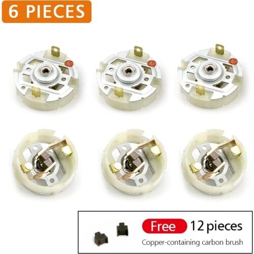 6pcs Rs550 Brushes electric Motor With coal Copper Brush Motor for Charging Drill Screwdriver Brush Holder