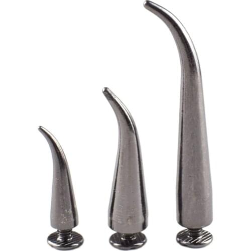 Bullet Punk Spikes---Leather Crafts Screw Punk Studs Bullet Cone Spike Stud Metal Screw Rivets Punk Stud Cone Rivets Screw Punk