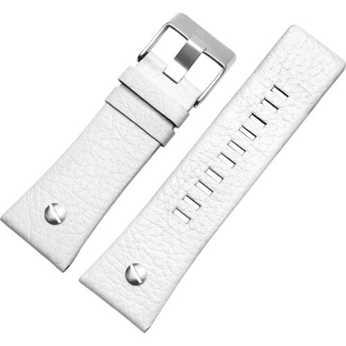 20/24 / 26/27 / 28mm leather leather strap is replaced by Diesel dz7313 dz7322 dz7257 watch, with needle, watch button