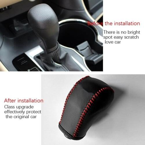 Car Automatic Transmission Gear Lever Cover Gear Shift Head Cover for Toyota Highlander Land Cruiser Prado 2015-2018 A