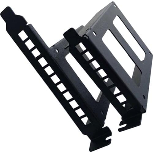 Metal PCI Slot 2.5inch IDE/SATA/SSD/HDD Rear Panel Mount Bracket Hard Drive Adapter Tray Caddy with Sata Data Cable