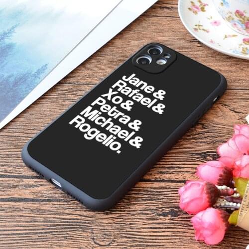 For iPhone Jane The Virgin Characters Print Soft Matt Apple iPhone Case