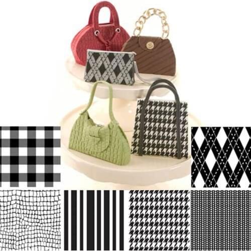 Set of 6 Fabric Texture Sheet Set Cookie Texture Mat Sugar Craft Decoration For Cupcake Fondant Cake Mold Baking Tools For Cakes