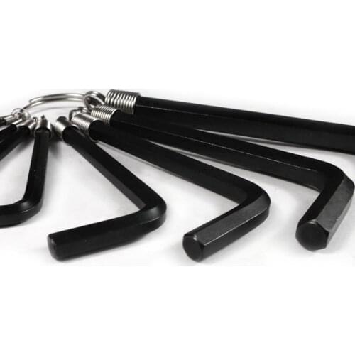 8 In 1 Hex Key Allen Wrench Set 1.5mm-6mm Hand Repair Tool Kit w/ Key Chain