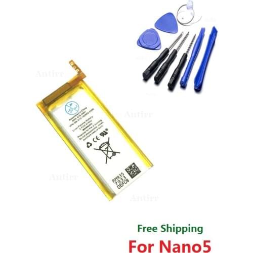 Original New Replacement Battery For ipod Nano5 5G 5th Generation MP3 Li-Polymer Rechargeable Nano 5 616-0467 Batteries