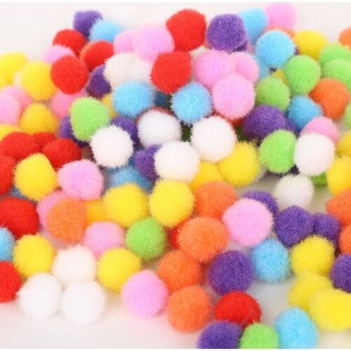 10/15/20/25/30mm Soft Pom Pom Balls Fluffy Fur Pompom Balls For Wedding Decoration Handmade Kid Toys DIY Sewing Craft Supplies