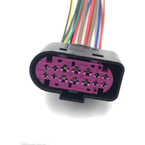 14 Pin/Way Car Xenon Headlight Lamp Plug Connector Socket Housing 1J0973737 For Audi Volkswagen Golf MK6 Skoda