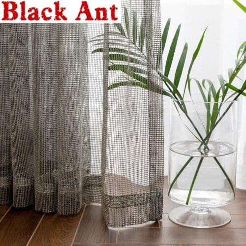 Light Luxury Tulle Curtain For Living Room Mesh Window Screen Bedroom Minimalist Balcony Door Window Blinds Drape X-JD810