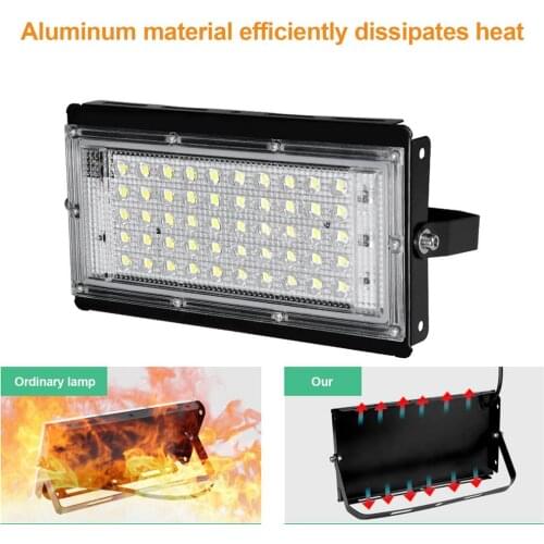 50W 100W LED Flood Light 180-240V Cool White Garage Lights Outdoor Waterproof Floodlights For Garden Street Warehouse Workshop