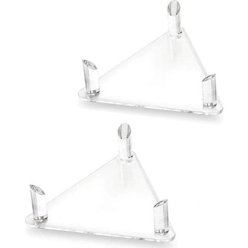 Top!-2Pcs Acrylic Ball Stand Holder Transparent Ball Display Stand for Rugby Basketball Football Volleyball Display Stand