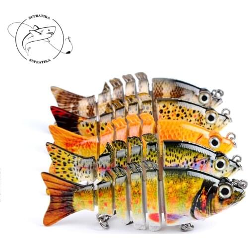1pc 11g/90mm Multi Jointed Sections Fishing lures Wobblers Saltwater Hard Bait Pesca 6 Segments Crankbait Ocean Artificial Bait
