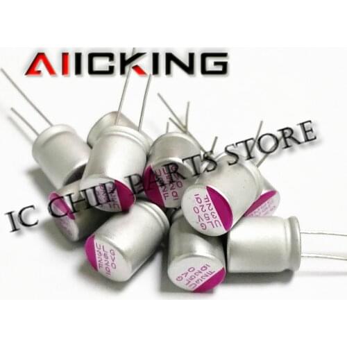 10pcs Solid state capacitors 35V220UF 10 * 12 motherboard capacitance 220UF 35V 10 * 12mm