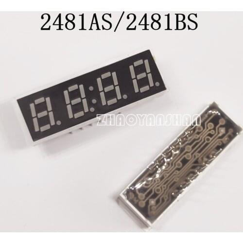 10pcs X 0.28inch 4digits red clock 7 segment led display 2481AS/2481BS