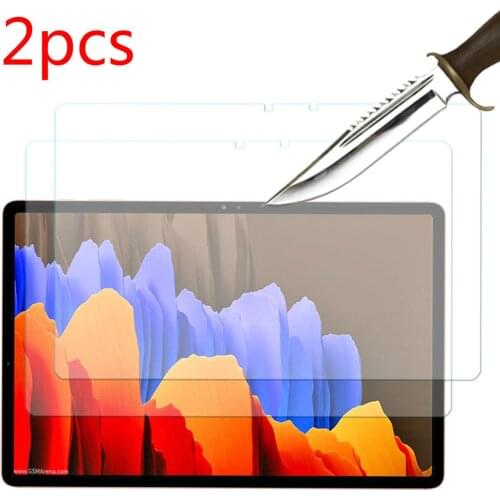 2 Pcs Tempered glass screen protector for Samsung galaxy tab S7 11 inch SM-T870 SM-T875 S7+ Plus 12.4 inch SM-T970 T975 T976