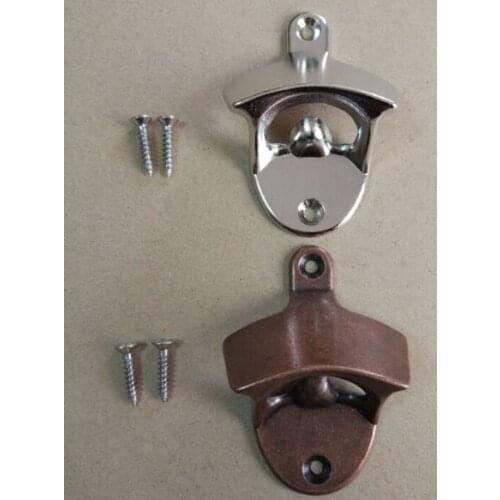 2017 20pcs DHL Stainless Steel Wall Hanging Hook Mount Bar Beer Wine Glass Cap Bottle Opener