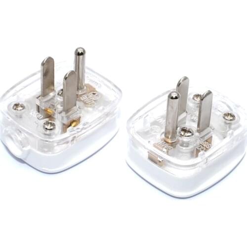 3 Pins US Plug Male Socket Electrical Wire Connect AC Power Adapter Detachable 10Amp 250V