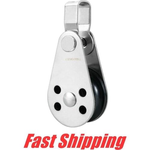 316 Stainless Steel Boat Pulley Blocks Rope for Kayaking Canoe Anchor Trolley for 2mm to 8mm Rope sailboat hardware accessories