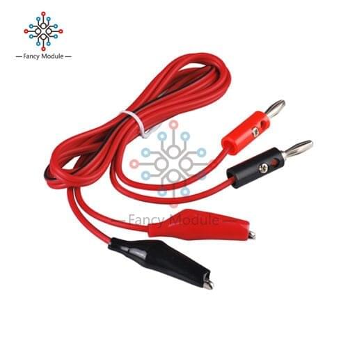 5 Sets Alligator Test Lead Clip To Banana Plug Probe Cable Length 1M