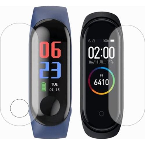 5 Pcs Screen Protector For Xiaomi Mi Band 4/3 Soft Glass 30D Curved Edge Full Cover HD Protective Film For Mi Band 3 Accessories