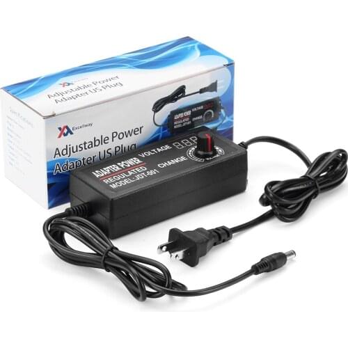 9-24V 3A 72W AC/DC Adapter Switching Power Supply Adjustable Power Adapter Supply Display US Plug