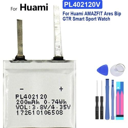 Watch Battery PL402120V 200mAh For Huami AMAZFIT Ares Bip GTR Smart Sport Watch