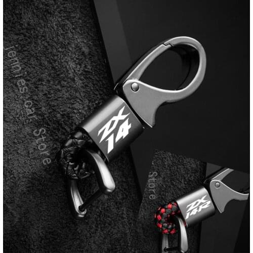 Motorcycle Accessories Metal Keychain Private custom For KAWASAKI NINJA ZX14R ZX-14R ZX14 ZZR 1400 2006-2015 2014 2013 2007