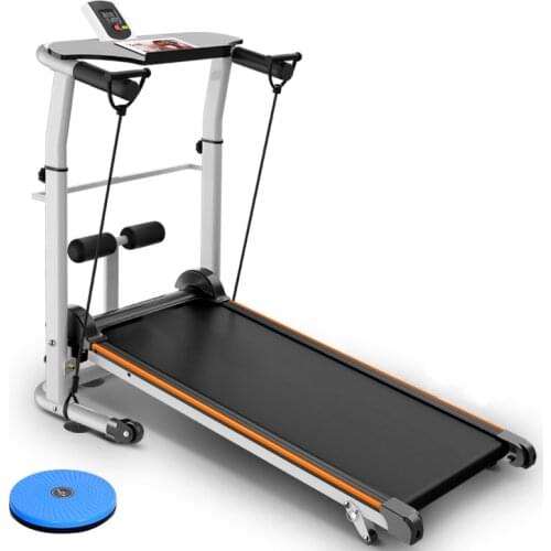 Treadmill Home Small Folding Style Fitness Equipment Mini Lengthened Stepper Three-in-one Multi-function Manual Adjustment