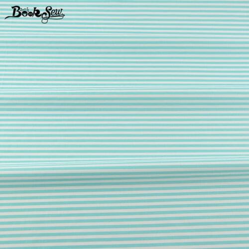 Booksew New Arrival Home Textile Patchwork Bedding Clothing Baby Quilting Tecido Light Green Cotton Twill Fabric Strips Design